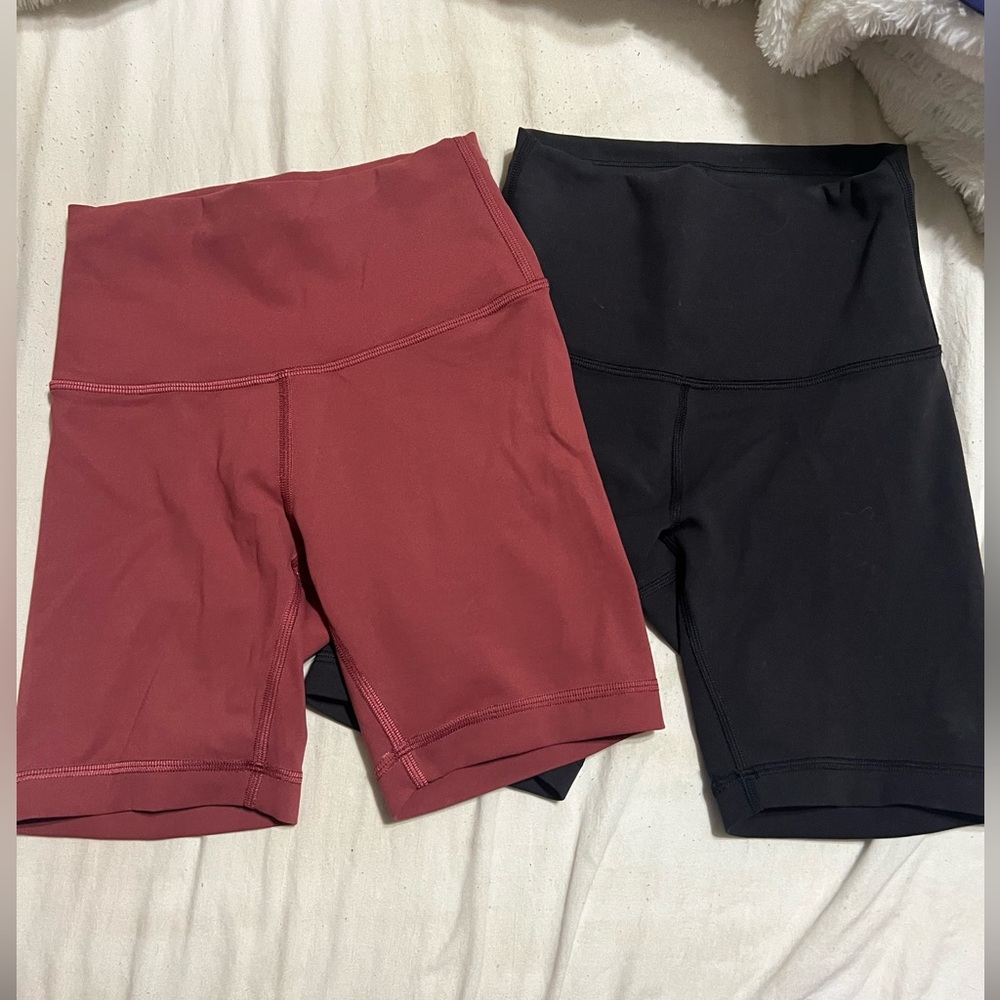Lululemon Athletica Black and Dark Red Apparel